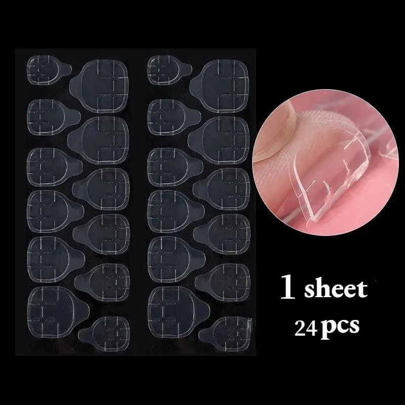 Transparent Nail Extension Adhesive Tapes: Seamless Press-On Bond