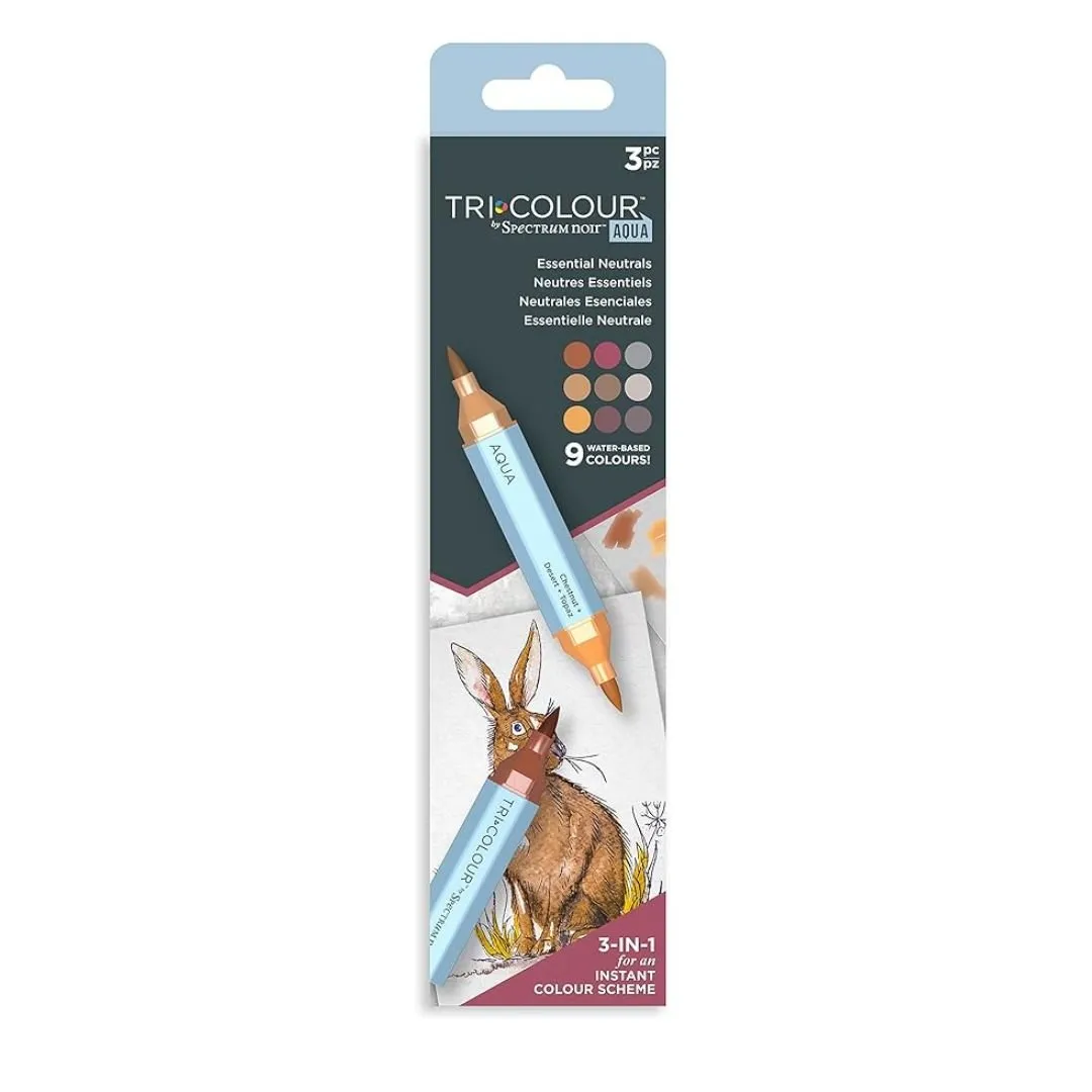 Tri-Colour Aqua Pens - Essential Neutrals