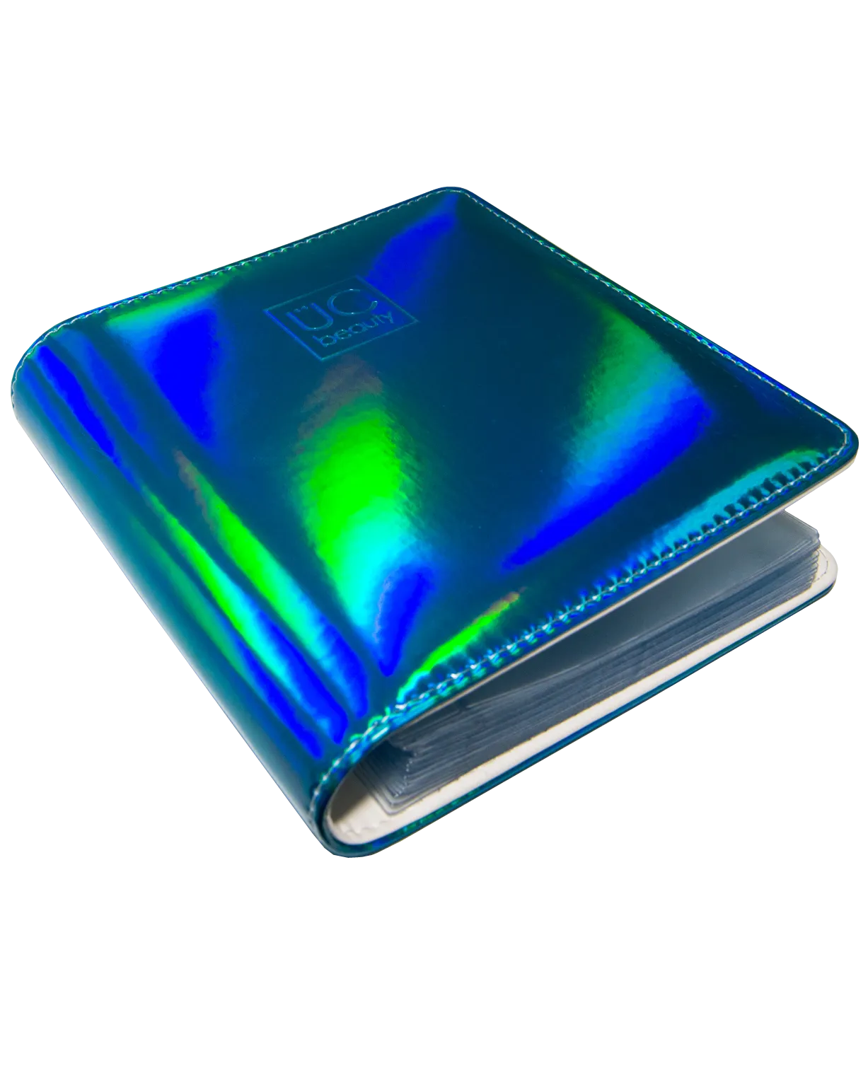 UberChic Beauty - Teal Holographic Nail Stamp Storage Binder