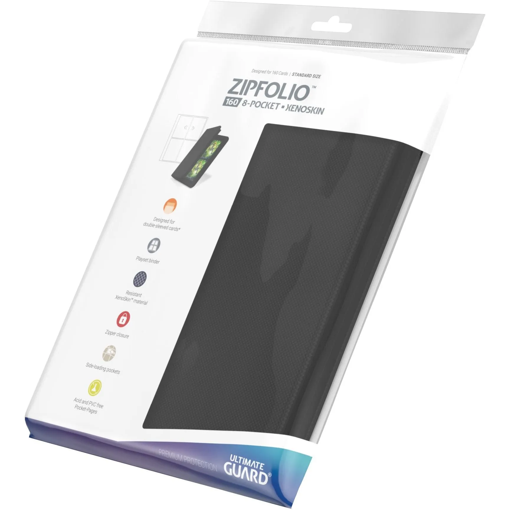 Ultimate Guard - 8 Pocket ZipFolio XenoSkin/Black
