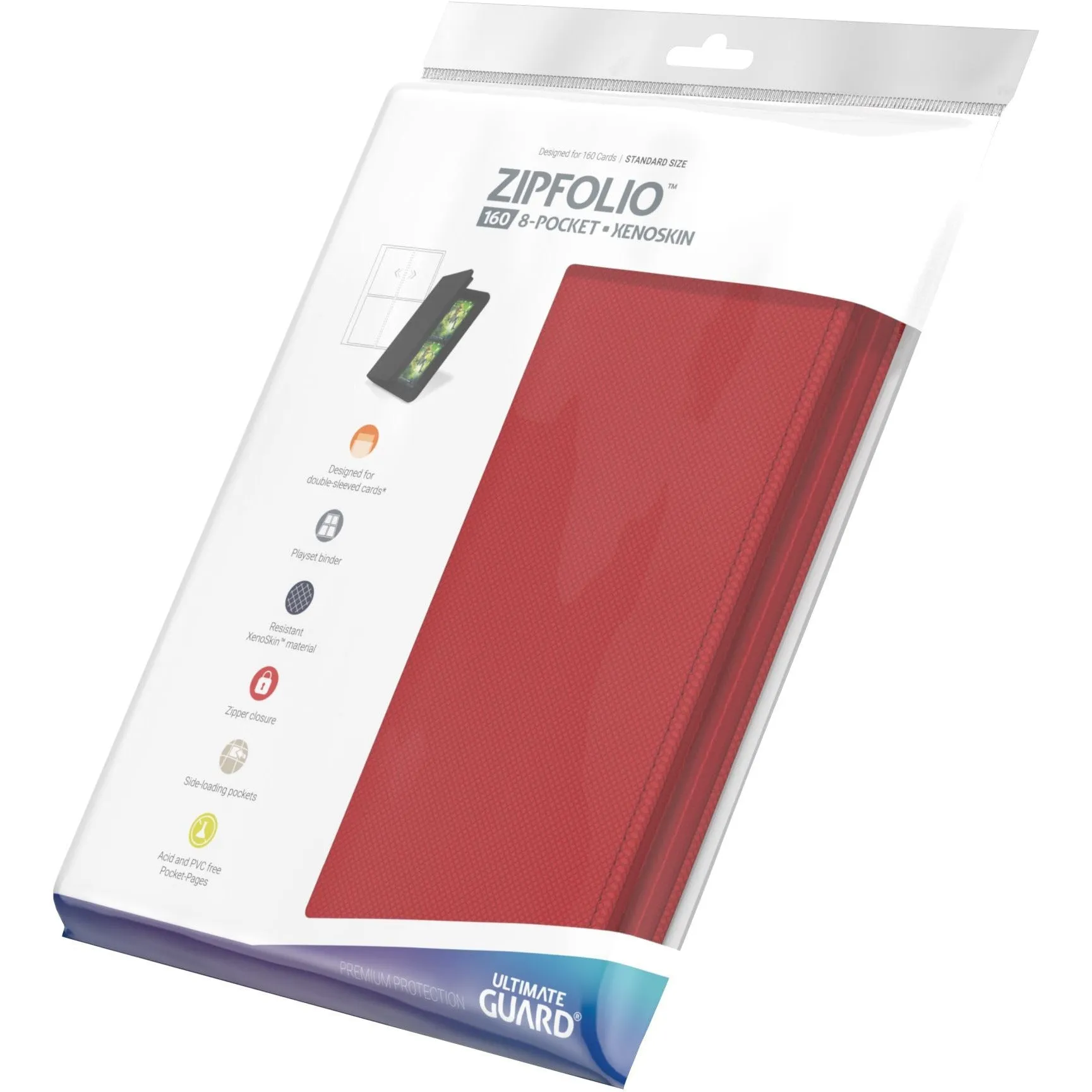 Ultimate Guard - 8 Pocket ZipFolio XenoSkin/Red