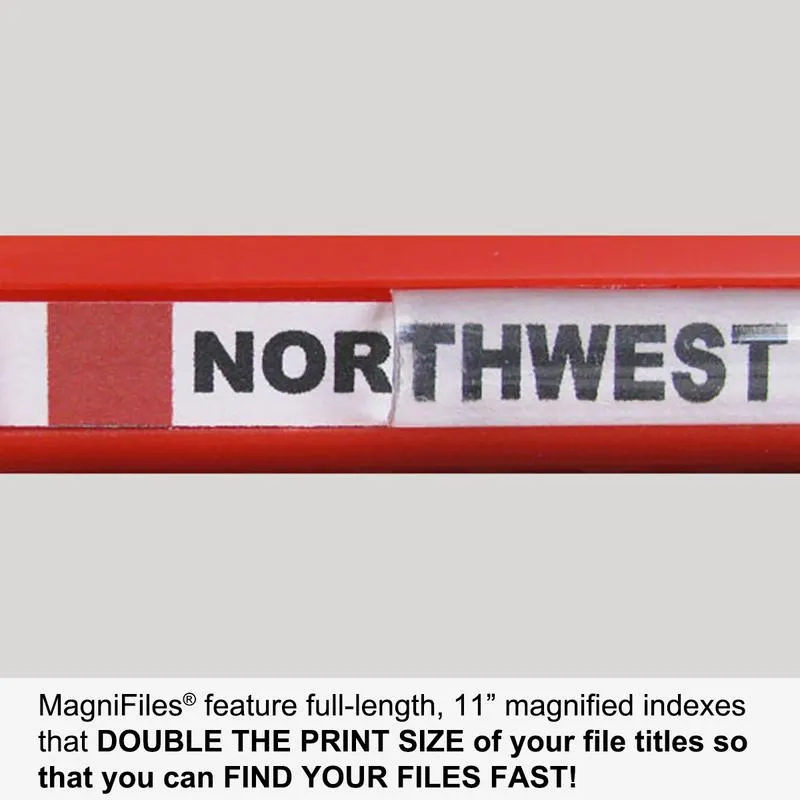Ultimate Office MagniFile™ Sliding Bars BIND AND INDEX Any Standard File Folder or Loose Pages Up to 65 Sheets. Secure Your Documents AND Find Files FAST! (Set of 10)