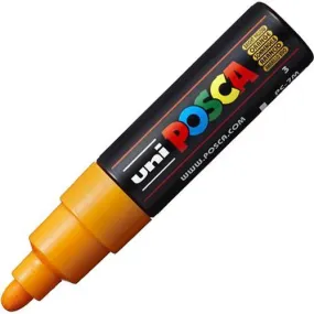 Uni Pc-7M Posca Poster Marker Medium Bullet Tip 4.5Mm Bright Yellow