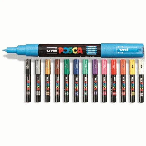UNI POSCA PC-1M Superfine Advertising Pen Graffiti Pen High Gloss Pen Acrylic Marker Pen