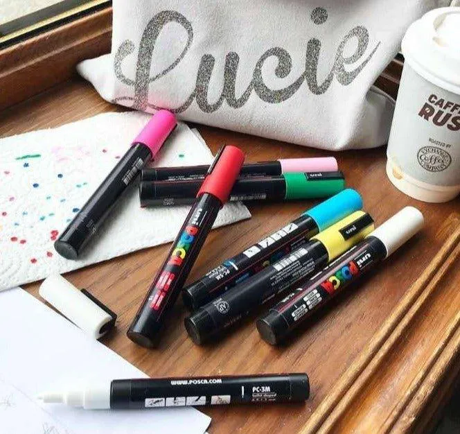 UNI POSCA PC-1M Superfine Advertising Pen Graffiti Pen High Gloss Pen Acrylic Marker Pen