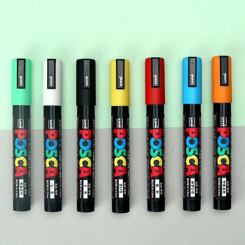 UNI POSCA PC-1M Superfine Advertising Pen Graffiti Pen High Gloss Pen Acrylic Marker Pen