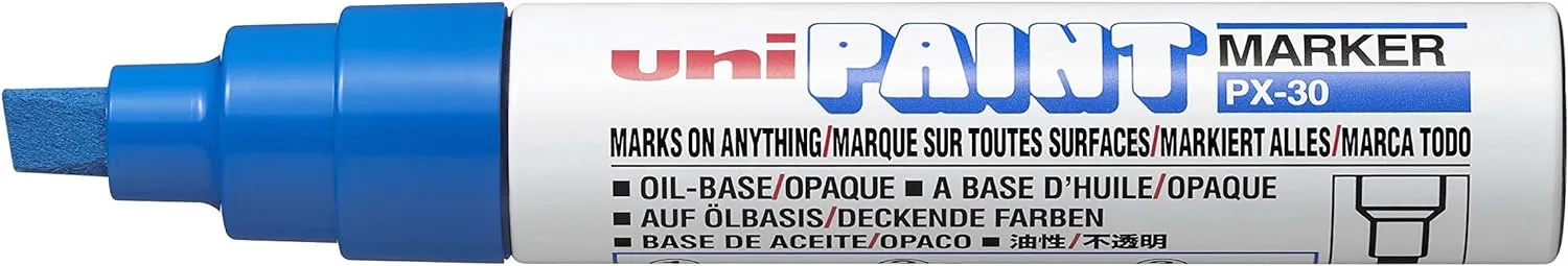Uni PX30 Paint Marker Chisel tip Blue