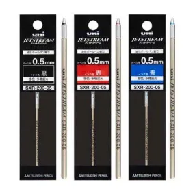 UNI SXR-200 JETSTREAM PRIME 0.5mm 0.7mm Metal Ballpoint Pen Refill Black Red Blue