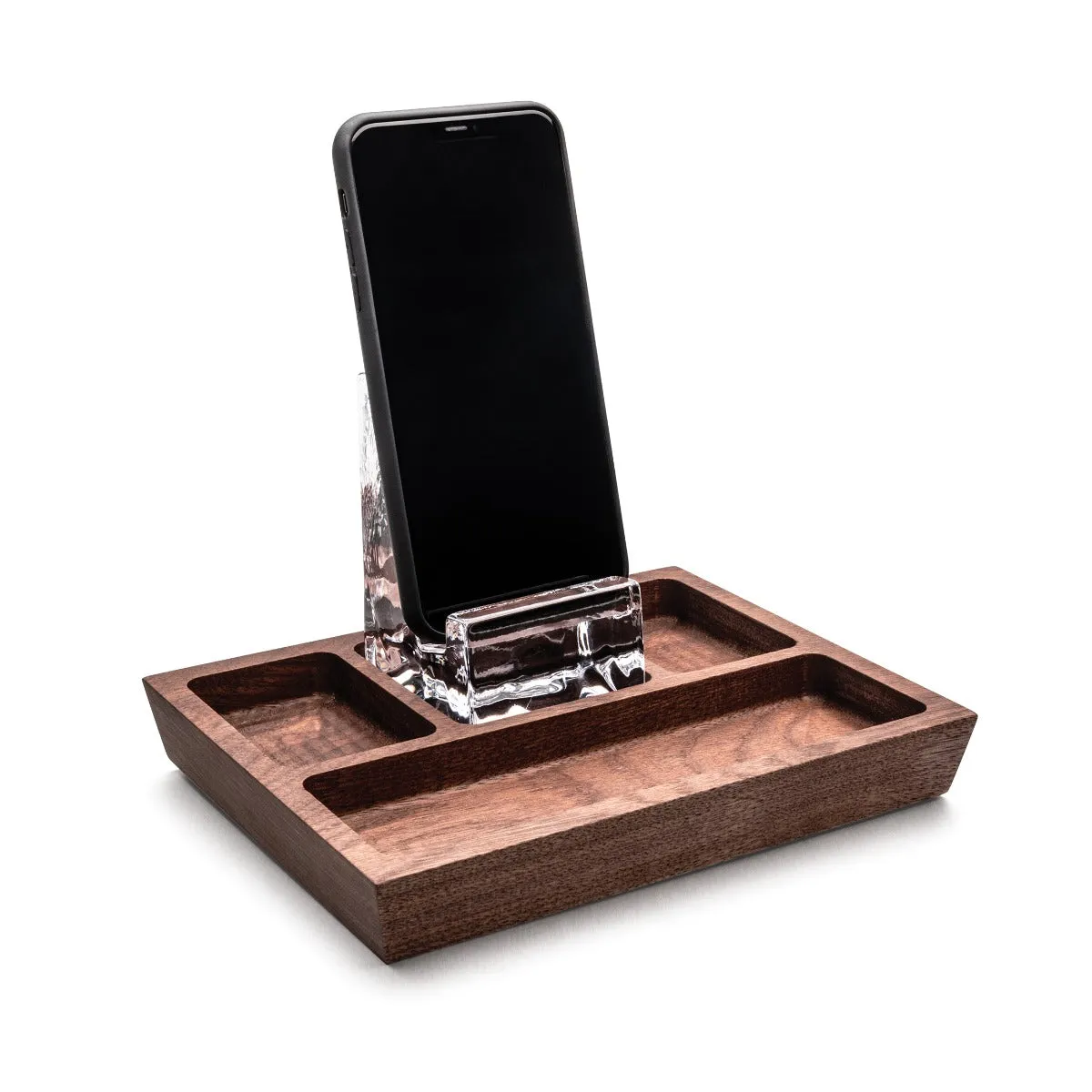 Woodbury Phone Holder Caddy — Walnut