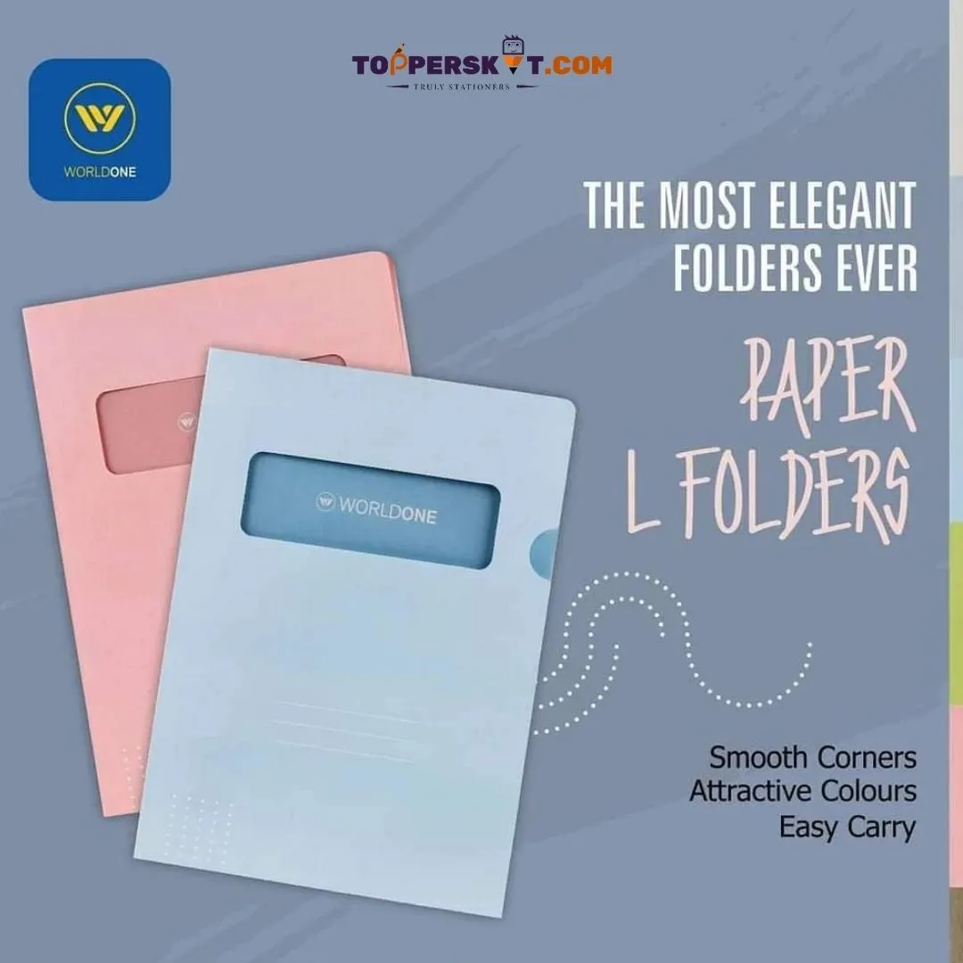 WorldOne L Folder - Assorted ( Set of 10 )