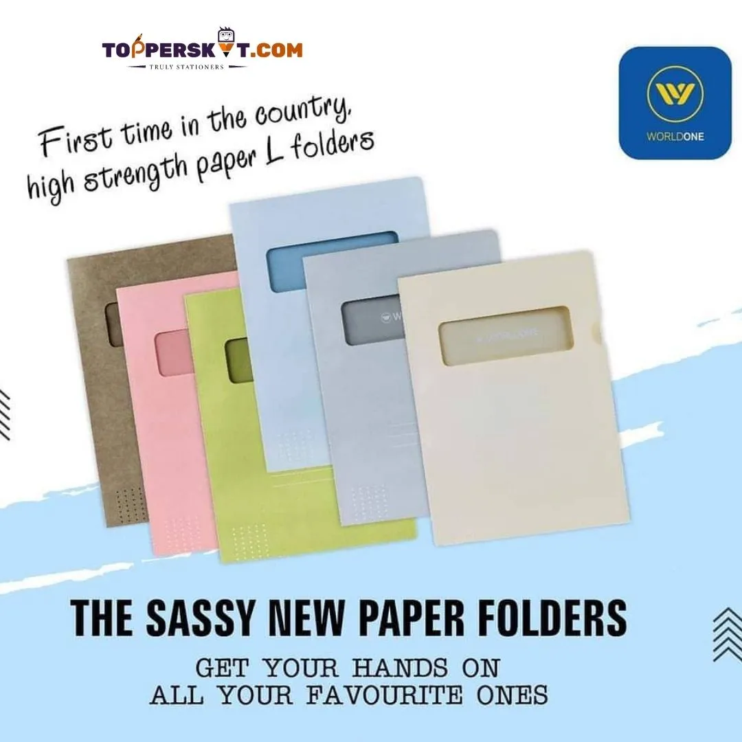 WorldOne L Folder - Assorted ( Set of 10 )