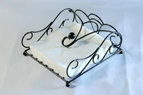 Worthy Shoppee Wood Iron Modern Napkin Holder (Brown)